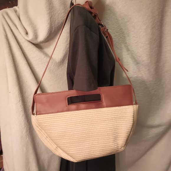 Sam Edelman Circus Structured Top Handle Darla Face Half Moon Bag - Picture 3 of 9